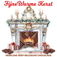 Laad afbeelding in Gallerij viewer, Chocolade Reep Kaart Fijne Warme Kerst