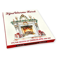Laad afbeelding in Gallerij viewer, Chocolade Reep Kaart Fijne Warme Kerst