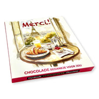 Laad afbeelding in Gallerij viewer, Chocolade Reep Kaart Merci