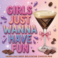 Laad afbeelding in Gallerij viewer, Chocolade Reep Kaart Girls Just Wanna Have Fun