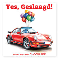 Laad afbeelding in Gallerij viewer, Chocolade Reep Kaart Yes Geslaagd