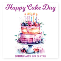 Laad afbeelding in Gallerij viewer, Chocolade Reep Kaart Happy Cake Day