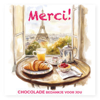 Laad afbeelding in Gallerij viewer, Chocolade Reep Kaart Merci