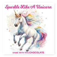 Laad afbeelding in Gallerij viewer, Chocolade Reep Kaart Sparkle Like A Unicorn