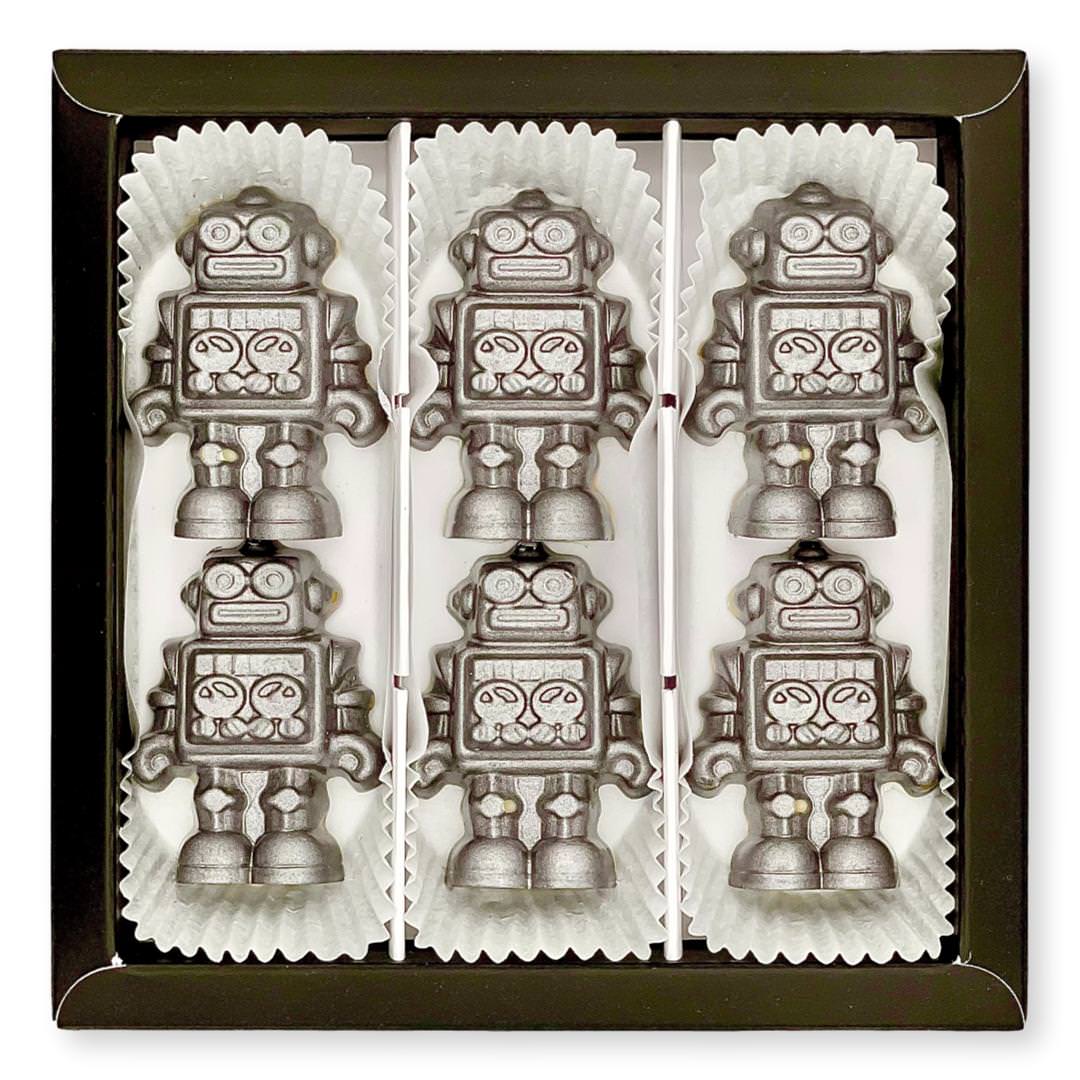 Foto brievenbus chocolade cadeau box ‘Tweevoetige Robots’ kopen