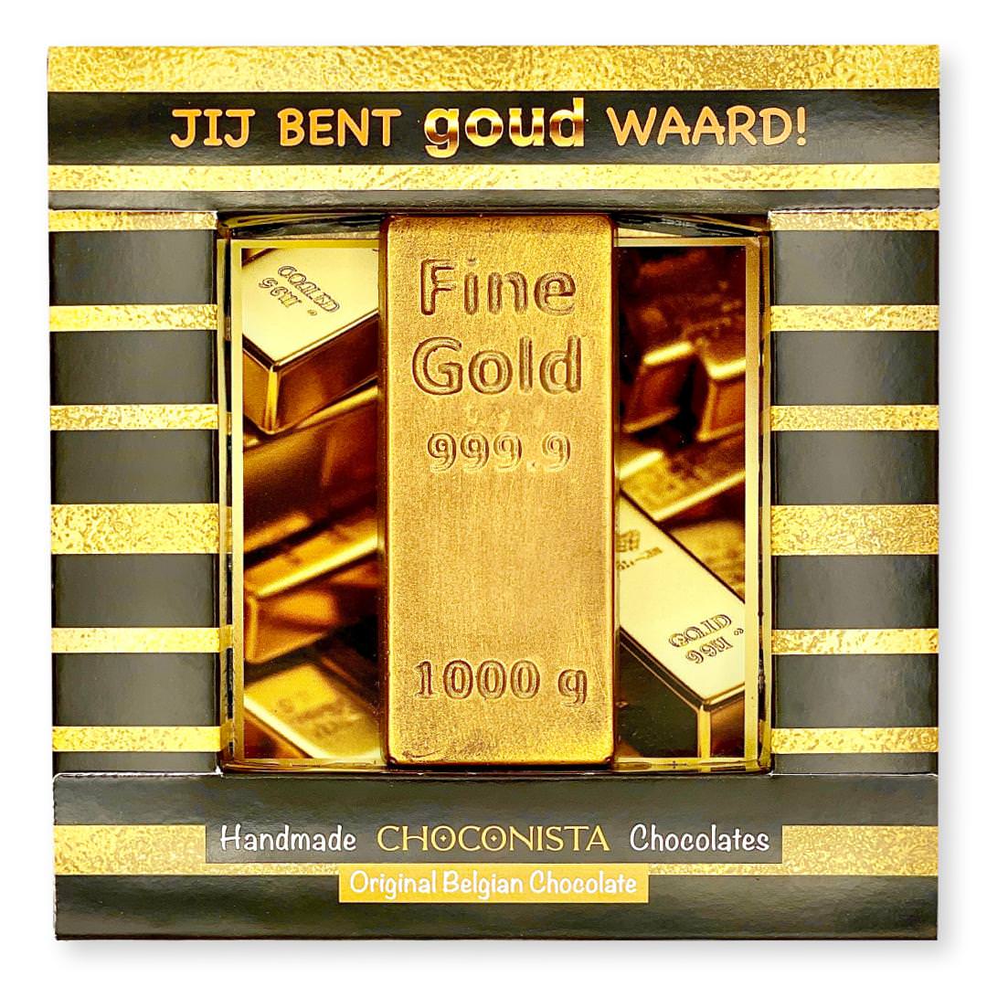Chocolade Goudstaaf 'Jij Bent Goud Waard'