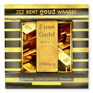 Chocolade Goudstaaf 'Jij Bent Goud Waard'