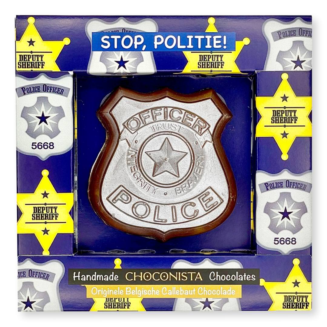 Chocolade Politie Badge