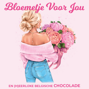 Chocolade Reep Kaart Bloemetje Voor Jou