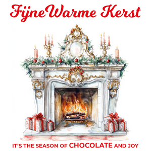 Chocolade Reep Kaart Fijne Warme Kerst