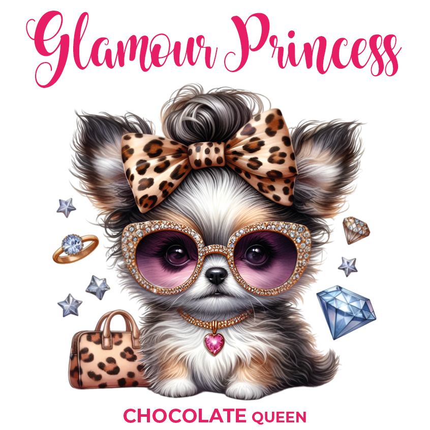 Chocolade Reep Kaart Glamour Princess