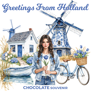 Chocolade Reep Kaart Greetings From Holland