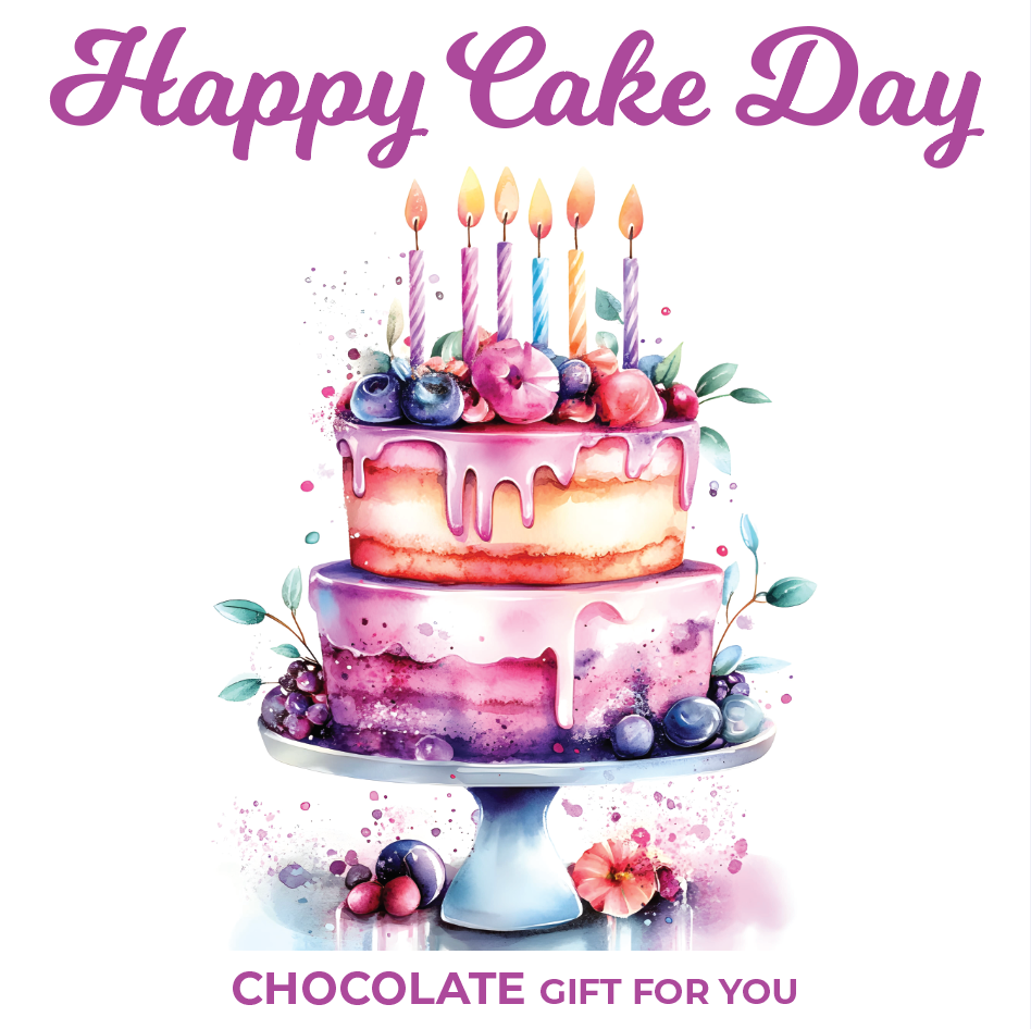Chocolade Reep Kaart Happy Cake Day
