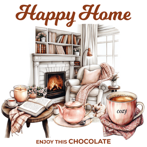 Chocolade Reep Kaart Happy Home