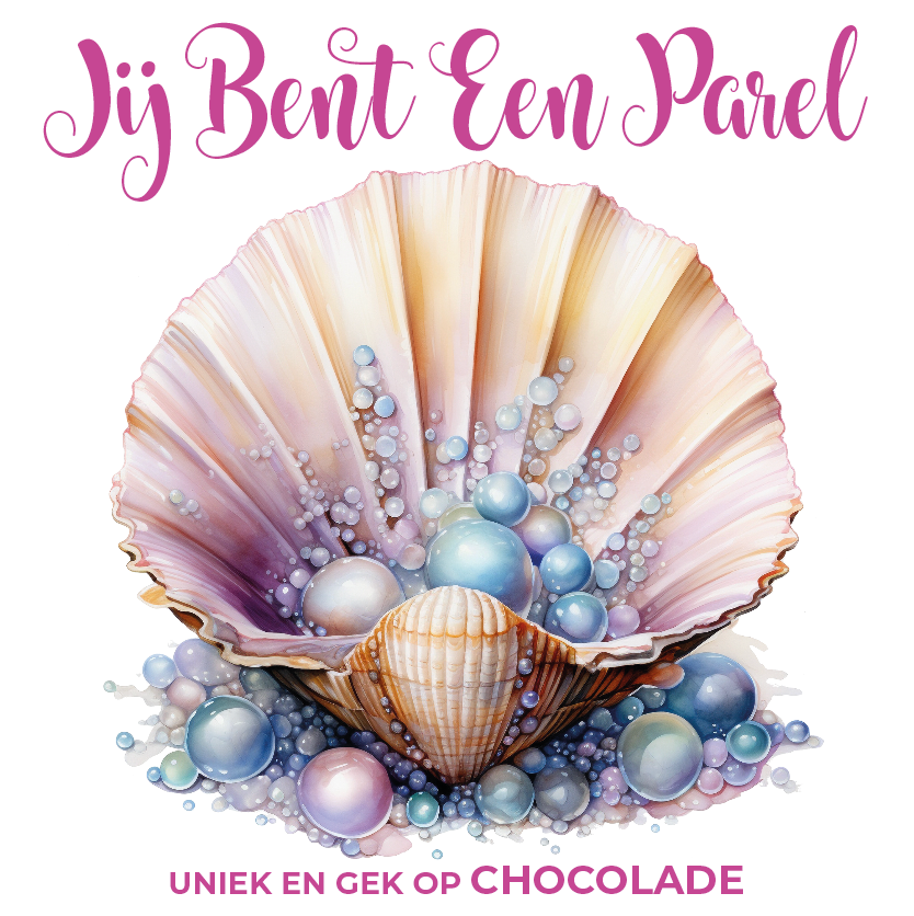Chocolade Reep Kaart Jij Bent Een Parel