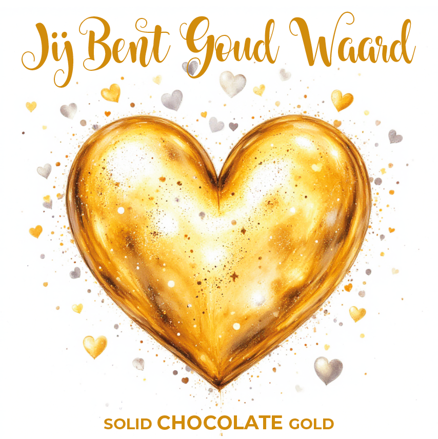 Chocolade Reep Kaart Jij Bent Goud Waard