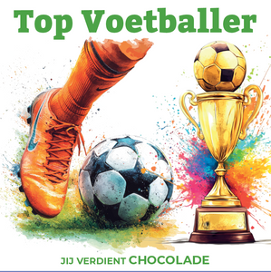 Chocolade Reep Kaart Top Voetballer