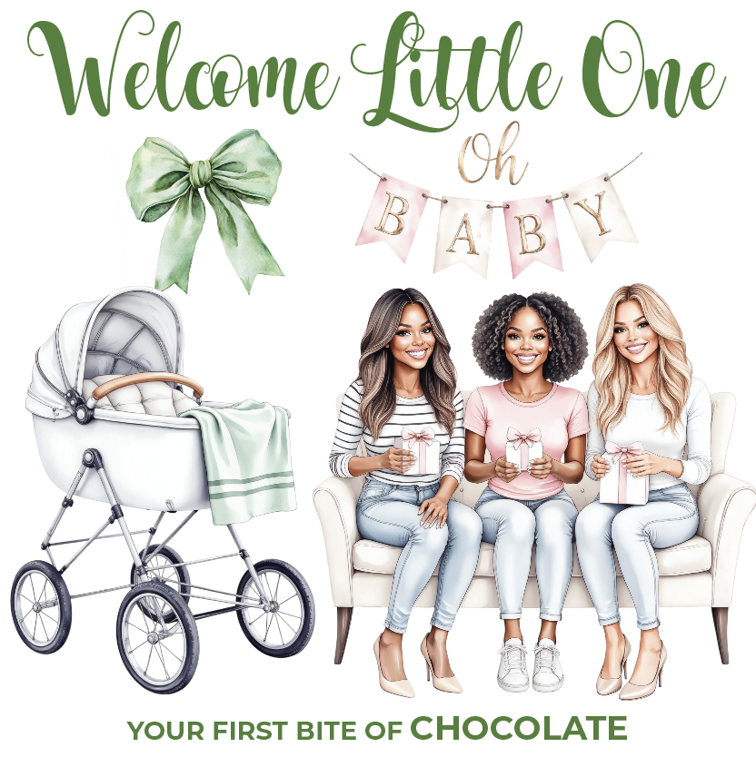 Chocolade Reep Kaart Welcome Little One