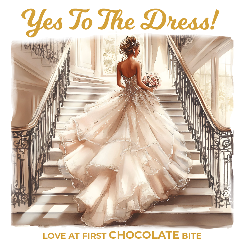 Chocolade Reep Kaart Yes To The Dress