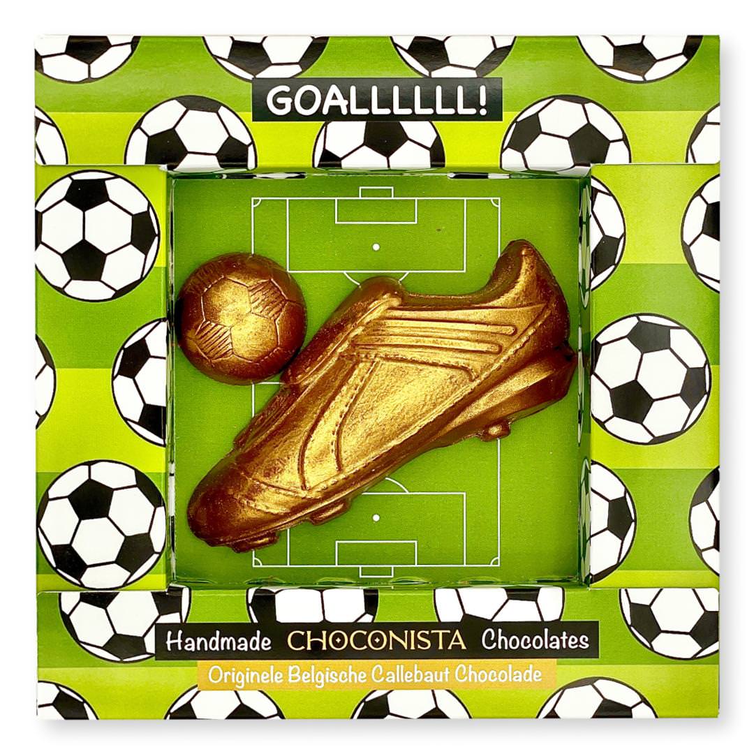 Chocolade Voetbalschoen met Voetbal