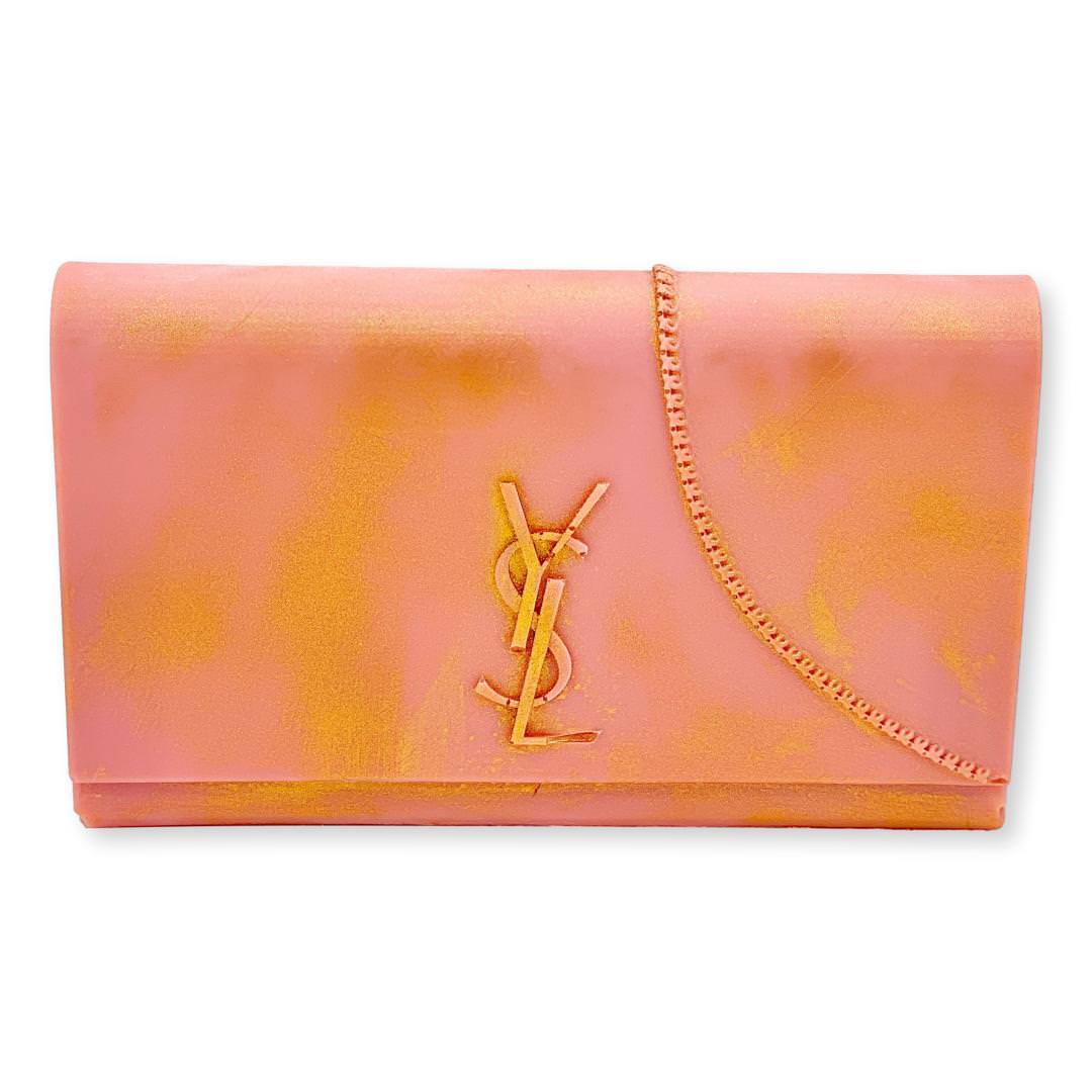 Chocolade Clutch Saint Laurent Roze