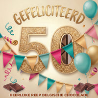 Laad afbeelding in Gallerij viewer, Chocolade Reep Kaart 50
