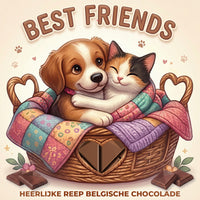 Laad afbeelding in Gallerij viewer, Chocolade Reep Kaart Best Friends
