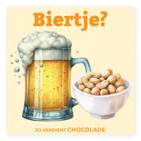 Laad afbeelding in Gallerij viewer, Chocolade Reep Kaart Biertje
