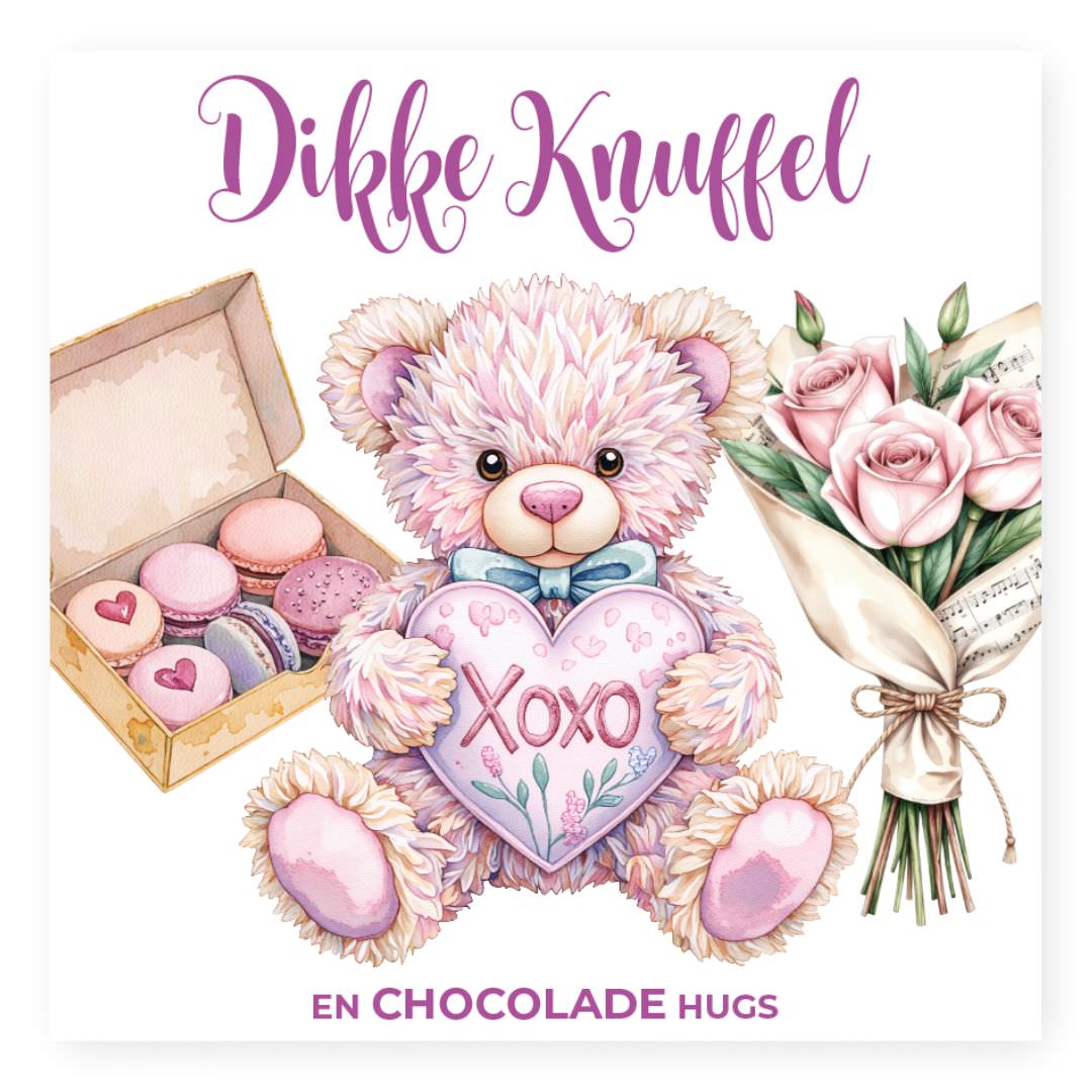 Chocolade Reep Kaart Dikke Knuffel