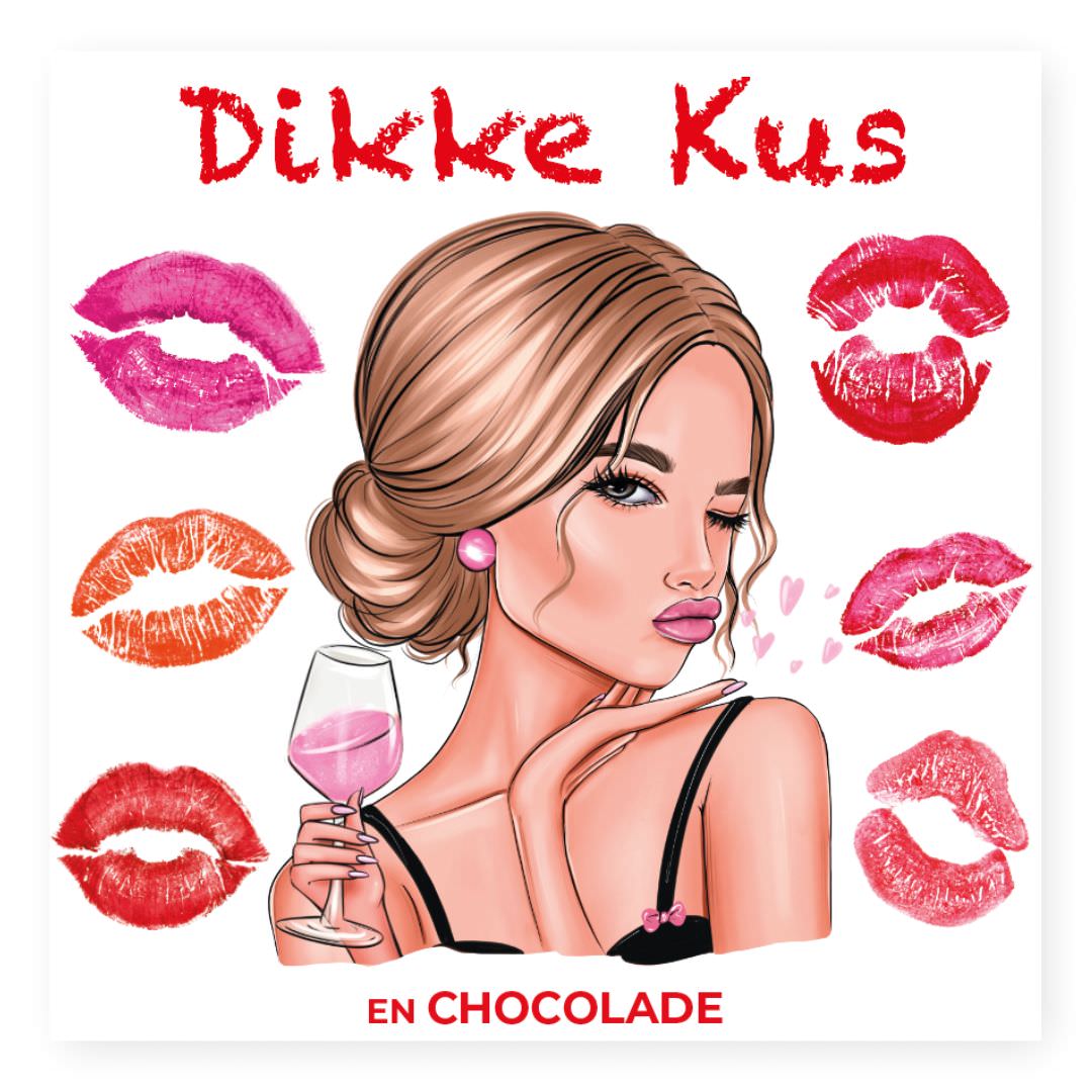 Chocolade Reep Kaart Dikke Kus