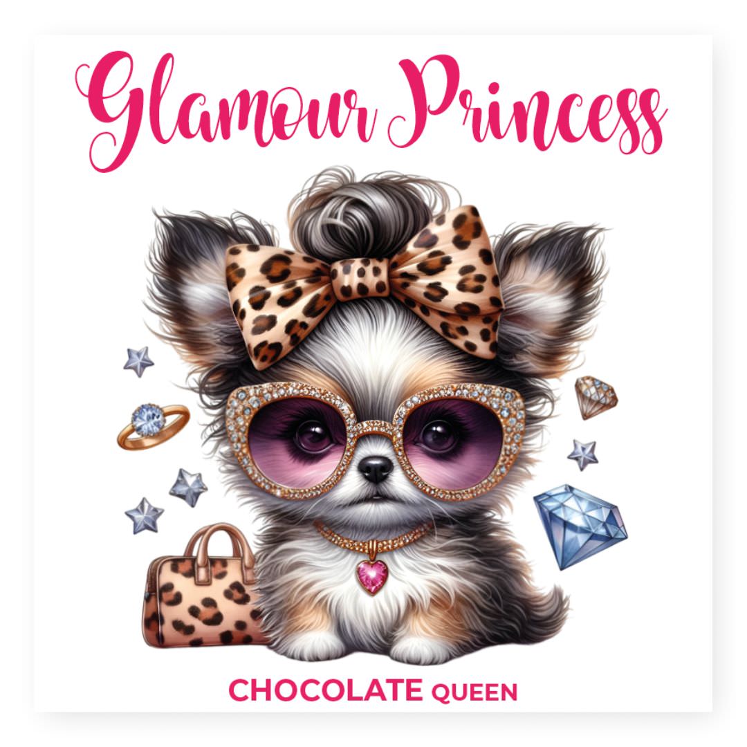 Chocolade Reep Kaart Glamour Princess