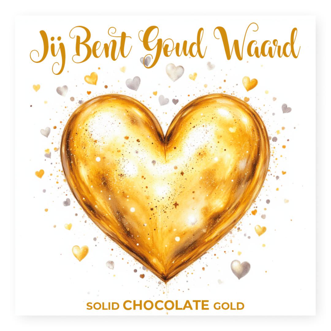 Chocolade Reep Kaart Jij Bent Goud Waard