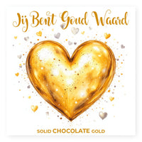 Laad afbeelding in Gallerij viewer, Chocolade Reep Kaart Jij Bent Goud Waard
