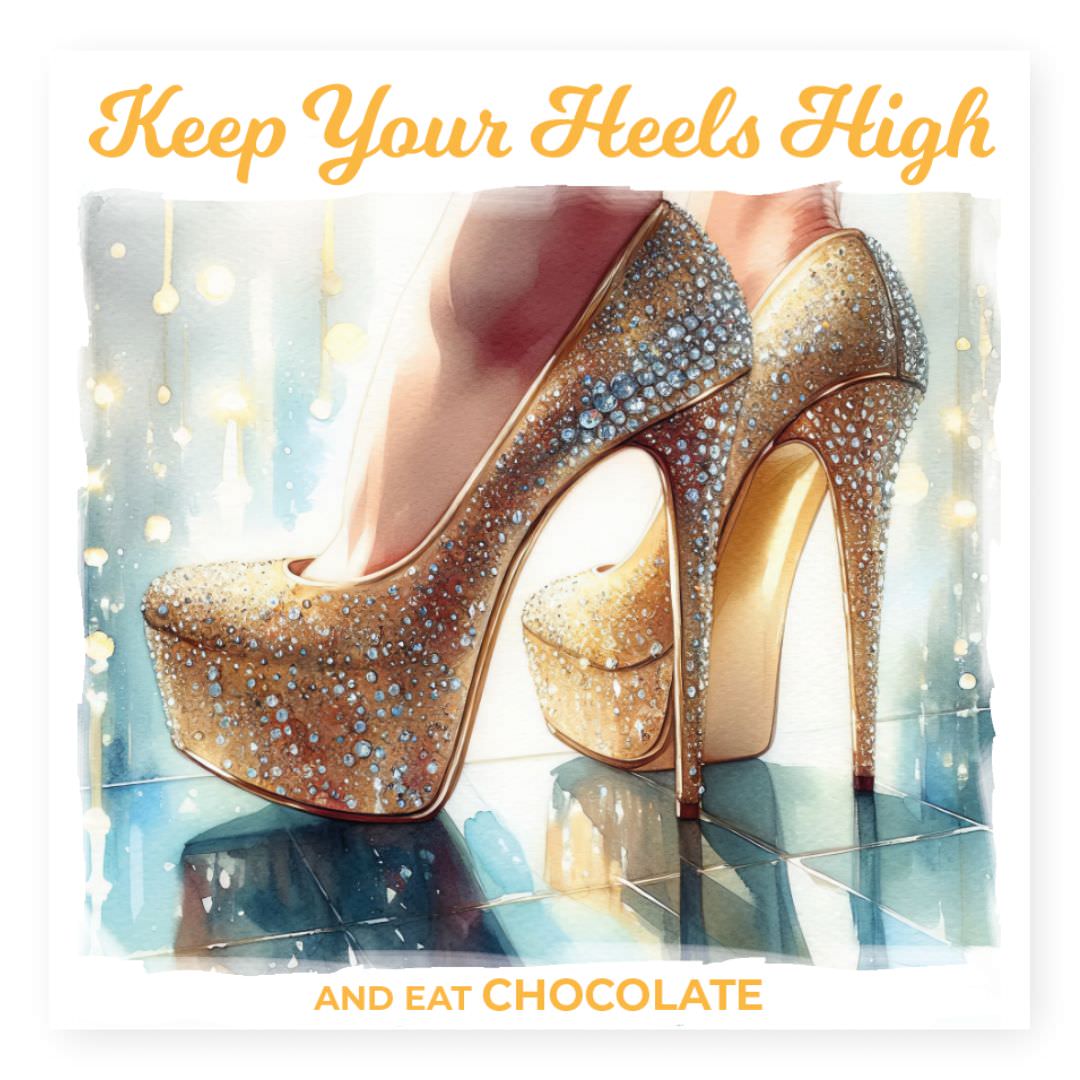Chocolade Reep Kaart Keep Your Heels High