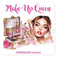 Laad afbeelding in Gallerij viewer, Chocolade Reep Kaart Make-Up Queen
