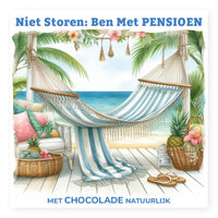 Laad afbeelding in Gallerij viewer, Chocolade Reep Kaart Niet Storen Ben Met Pensioen
