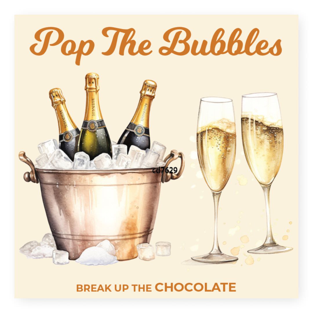 Chocolade Reep Kaart Pop The Bubbles