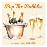 Laad afbeelding in Gallerij viewer, Chocolade Reep Kaart Pop The Bubbles
