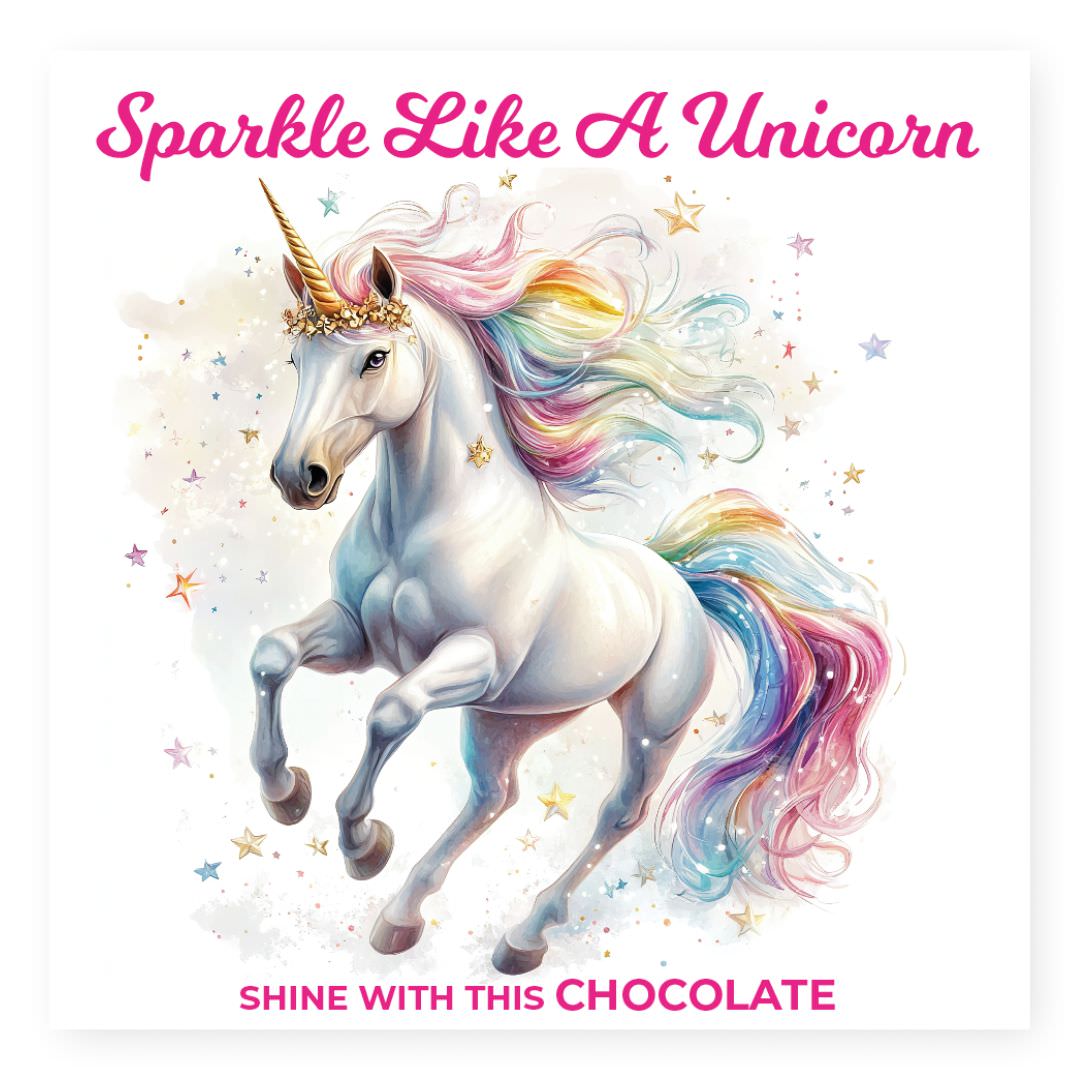 Chocolade Reep Kaart Sparkle Like A Unicorn