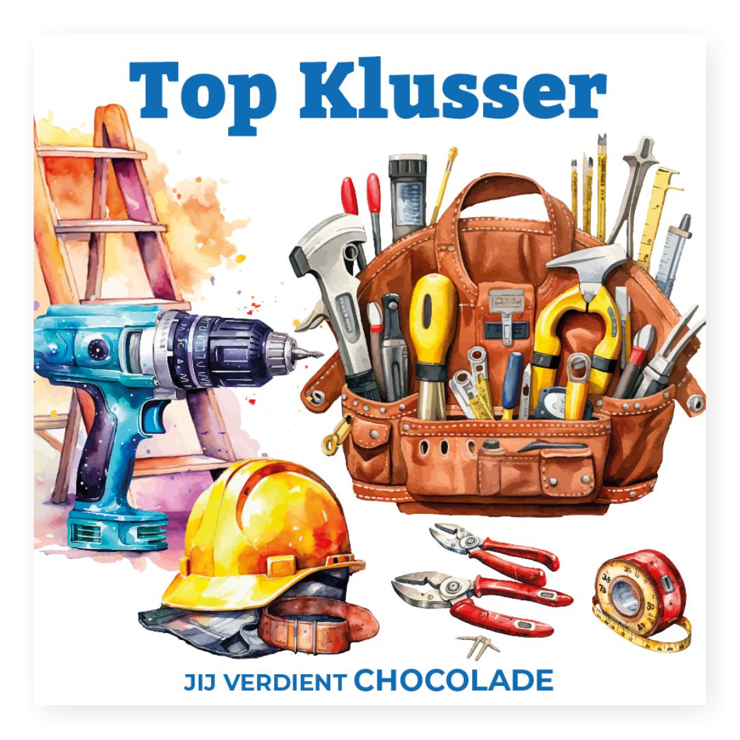 Chocolade Reep Kaart Top Klusser