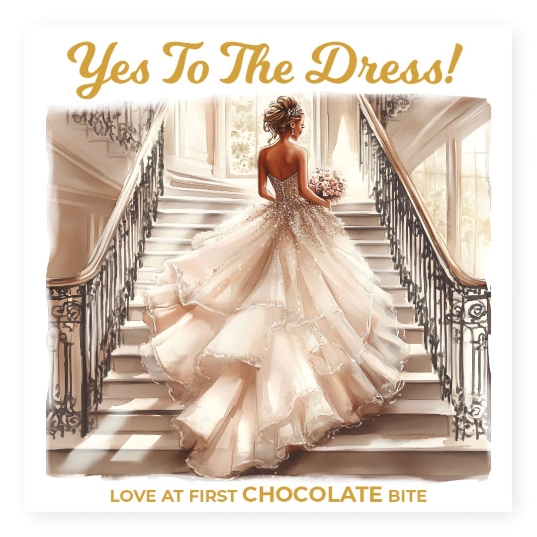Chocolade Reep Kaart Yes To The Dress