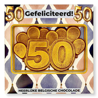 Laad afbeelding in Gallerij viewer, Chocoladevorm 50 Gefeliciteerd
