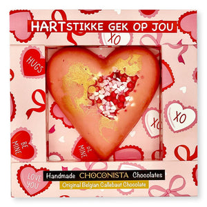 Chocolade Hart 'Hartstikke Gek Op Jou'