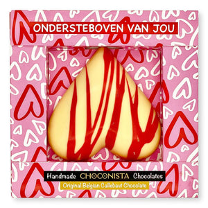 Chocolade Hart 'Ondersteboven Van Jou'