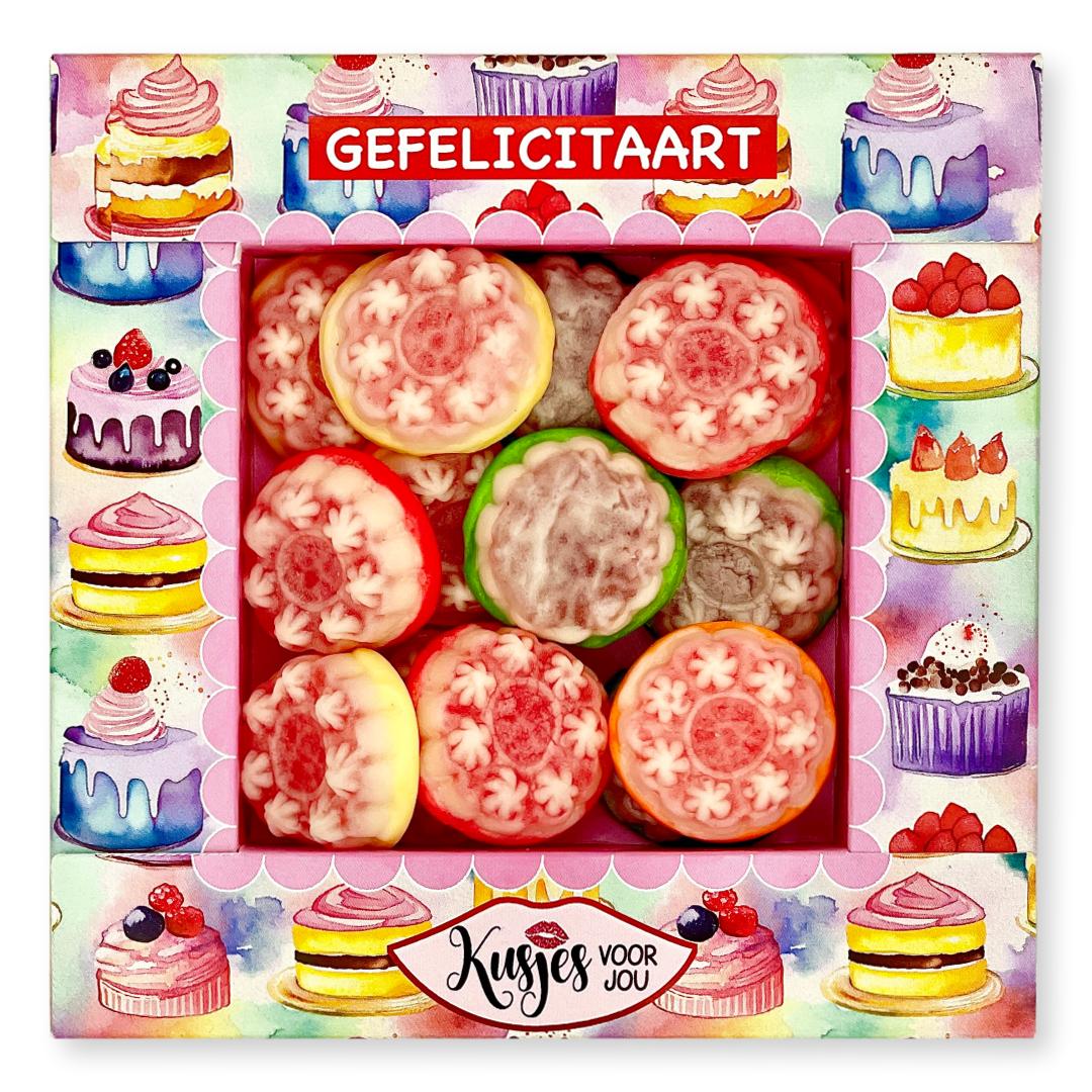 Snoep Taartjes - Gefelicitaart