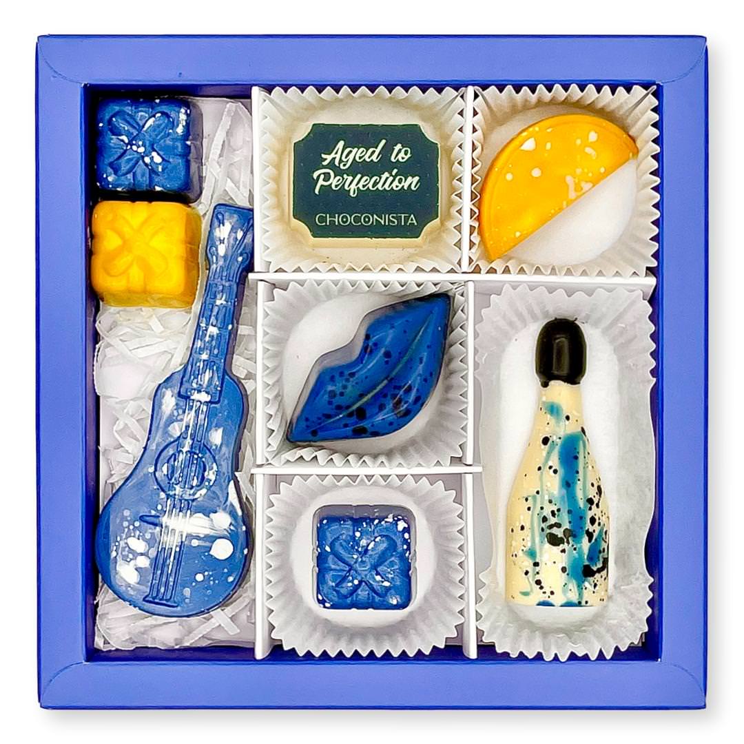 Foto brievenbus chocolade cadeau box 'Aged to Perfection' bestellen