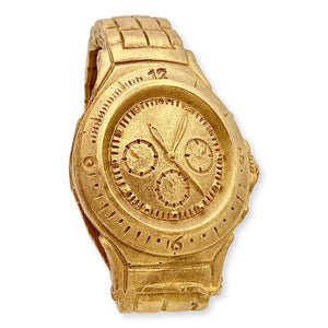Chocolade Horloge Man Goud XL